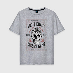 Женская футболка оверсайз West Coast Bikers Gang