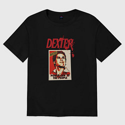 Женская футболка оверсайз Декстер Марка