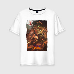 Женская футболка оверсайз Doom Eternal Poster