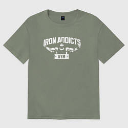 Футболка оверсайз женская Iron Addicts Gym, цвет: авокадо