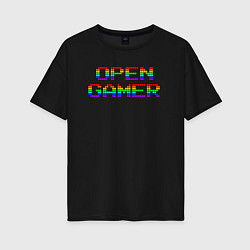Женская футболка оверсайз Open Gamer