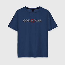 Женская футболка оверсайз ЛОГО GOD OF WAR, БОГ ВОЙНЫ СИМВОЛ