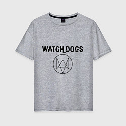 Футболка оверсайз женская Watch Dogs, цвет: меланж