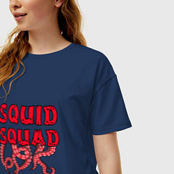 Футболка оверсайз женская Squid Squad, цвет: тёмно-синий — фото 2