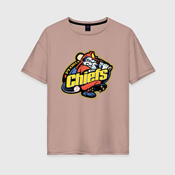 Женская футболка оверсайз Peoria Chiefs - baseball team