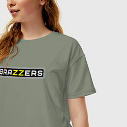 Футболка оверсайз женская Brazzers, цвет: авокадо — фото 2