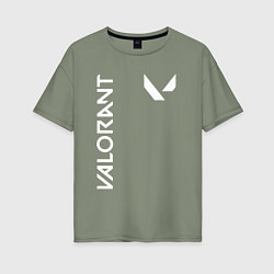 Футболка оверсайз женская Valorant - Logo, цвет: авокадо