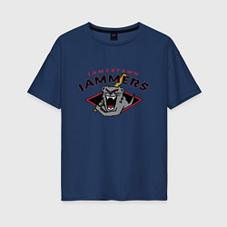 Футболка оверсайз женская Jamestown Jammers - baseball team, цвет: тёмно-синий