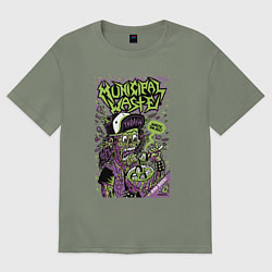 Женская футболка оверсайз Municipal Waste - waste em all!