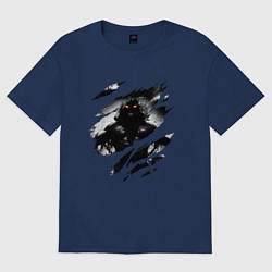 Футболка оверсайз женская THE GUY DISTURBED РОК, цвет: тёмно-синий