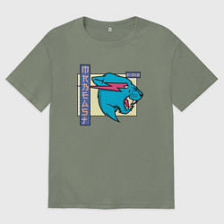 Футболка оверсайз женская Mr Beast Japan Coton, цвет: авокадо