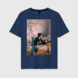 Женская футболка оверсайз Тимоти Шаламе картина художник