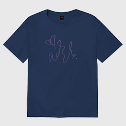 Женская футболка оверсайз Адель автограф