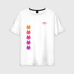 Женская футболка оверсайз Stray: Gradient