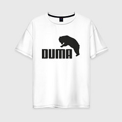 Женская футболка оверсайз Duma & Bear