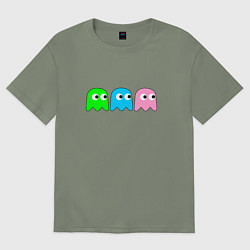 Футболка оверсайз женская Pac man - play Для двоих, цвет: авокадо