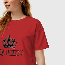 Футболка оверсайз женская QUEEN ПАРНЫЕ Королева, цвет: красный — фото 2
