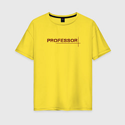 Женская футболка оверсайз Бумажный дом Профессор