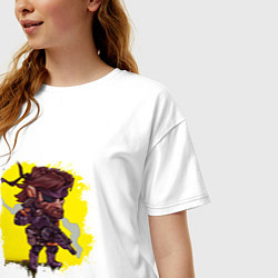 Футболка оверсайз женская Big Boss whith gun, цвет: белый — фото 2