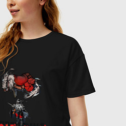 Футболка оверсайз женская ELDEN RING время путешествовать Элден Ринг Игра, цвет: черный — фото 2