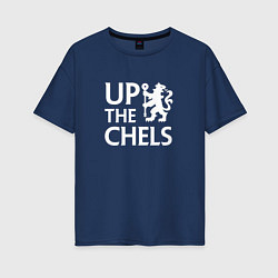 Женская футболка оверсайз UP THE CHELS, Челси, Chelsea