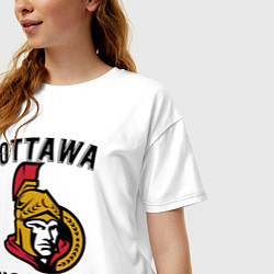 Футболка оверсайз женская OTTAWA SENATORS ОТТАВА СЕНАТОРЗ, цвет: белый — фото 2