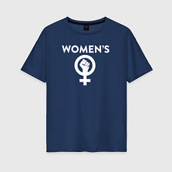 Женская футболка оверсайз Женщины вперед