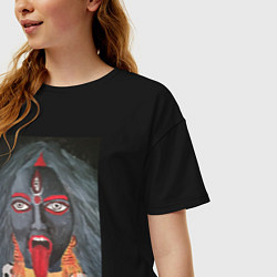 Футболка оверсайз женская Богиня Кали, цвет: черный — фото 2