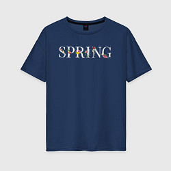 Женская футболка оверсайз Spring blooms