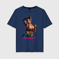 Женская футболка оверсайз Sexy Panam Cyberpunk2077 18