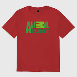 Женская футболка оверсайз Animal Planet