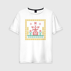 Женская футболка оверсайз Макошь Славянская Богиня Судьбы