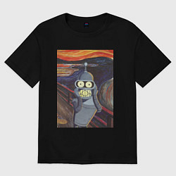 Футболка оверсайз женская БЕНДЕР КРИК BENDER, цвет: черный