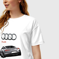 Футболка оверсайз женская Audi Prestige Concept, цвет: белый — фото 2