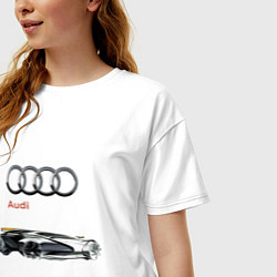 Футболка оверсайз женская Audi Concept Sketch, цвет: белый — фото 2
