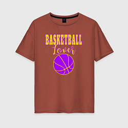 Женская футболка оверсайз Basketball Lover