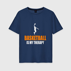 Женская футболка оверсайз Терапия - Баскетбол