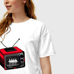 Футболка оверсайз женская Лебединое озеро, цвет: белый — фото 2