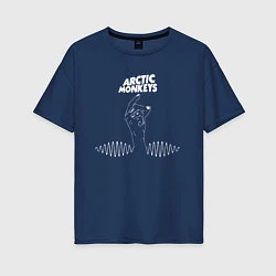 Футболка оверсайз женская Arctic Monkeys mardy bum, цвет: тёмно-синий