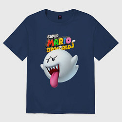 Женская футболка оверсайз Boo Super Mario 3D World Nintendo