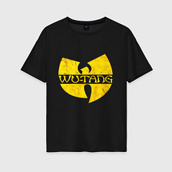 Женская футболка оверсайз Wu tang logo