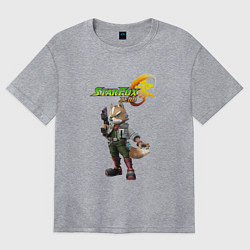 Футболка оверсайз женская Star fox Zero Nintendo Video game!, цвет: меланж