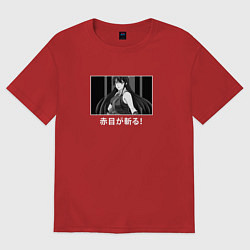 Женская футболка оверсайз Красотка Акамэ