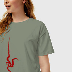 Футболка оверсайз женская Нагито Данганронпа, цвет: авокадо — фото 2