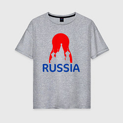 Женская футболка оверсайз Я русский церковь