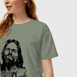 Футболка оверсайз женская The Big Dude, цвет: авокадо — фото 2