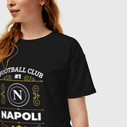 Футболка оверсайз женская Napoli FC 1, цвет: черный — фото 2