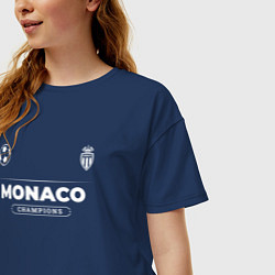 Футболка оверсайз женская Monaco Форма Чемпионов, цвет: тёмно-синий — фото 2