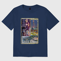 Женская футболка оверсайз Южная Корея Сеул Пусан