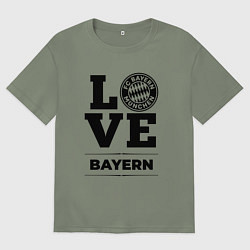 Футболка оверсайз женская Bayern Love Классика, цвет: авокадо